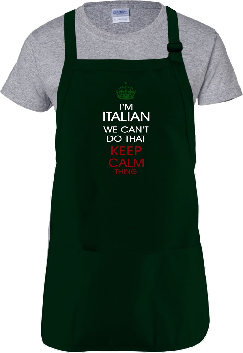 Italian Cooking Apron Gift/ Im Italian We Cant Do That Keep Etsy