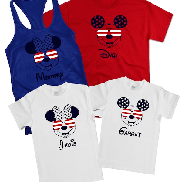mickey 4th of july men emblem