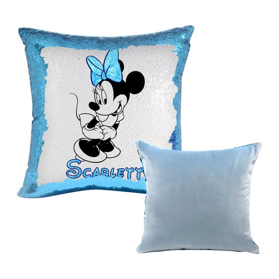 minnie mouse sequin pillow