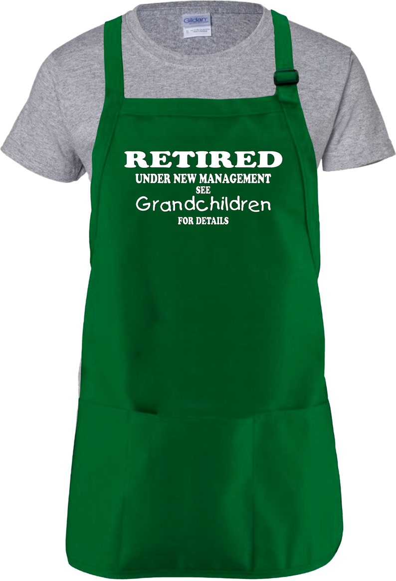 Retirement Apron Gift/ Retired Under New Management See Etsy