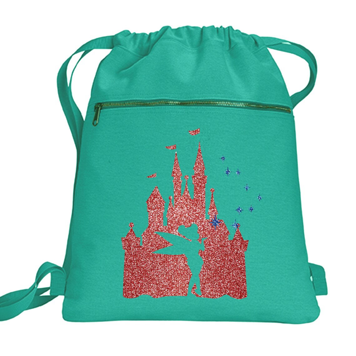 Disney Tinkerbell Backpack/ Cinderellas Castle Rose Pink Gold Etsy