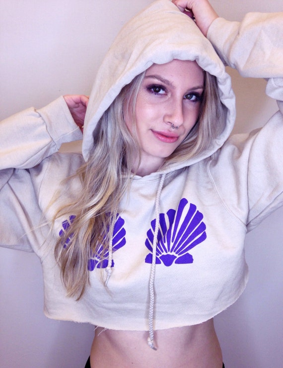 Cute Mermaid Crop Hoodie