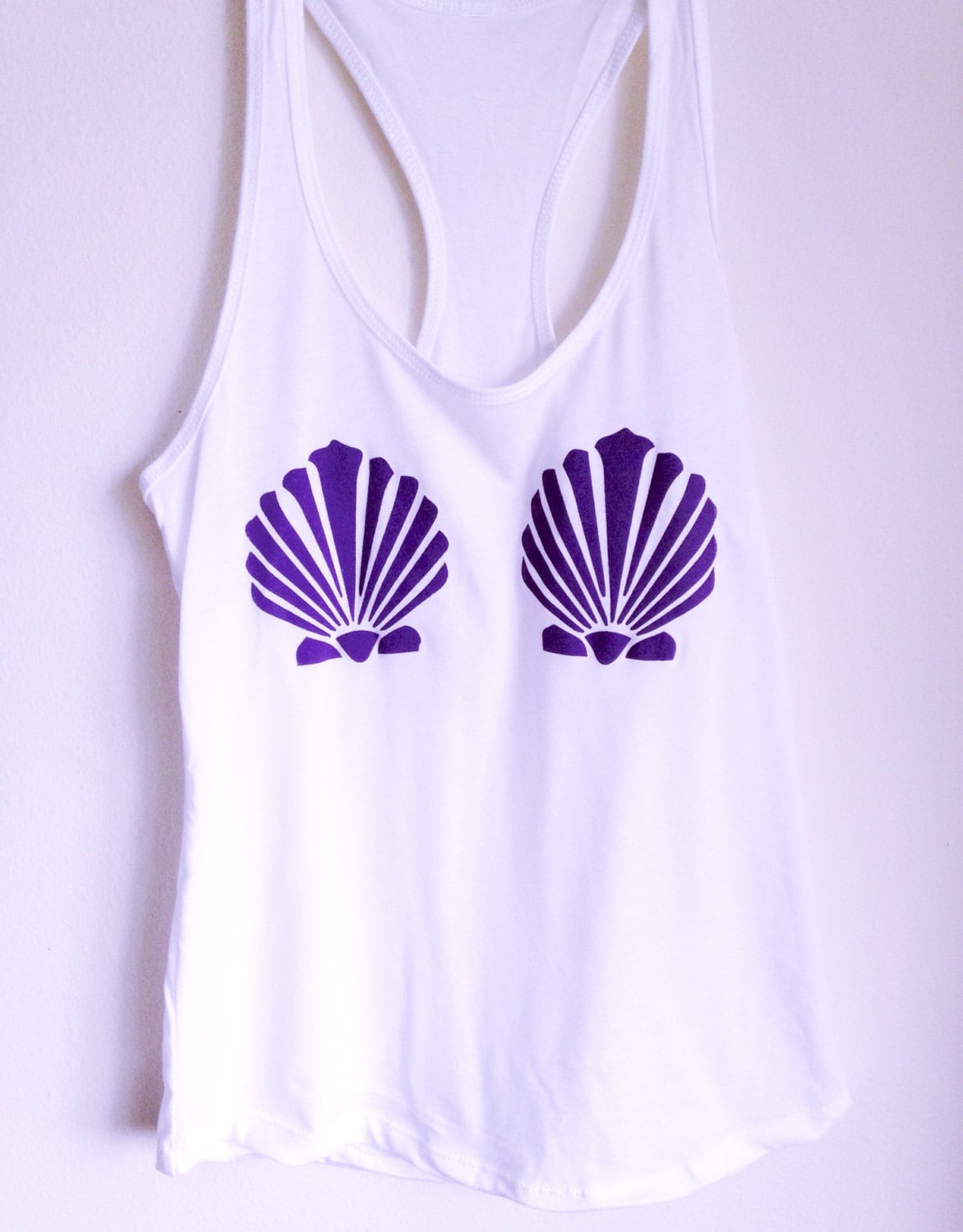 Mermaid Shell Shirt Mermaid Tank Top Women's Clothing Etsy