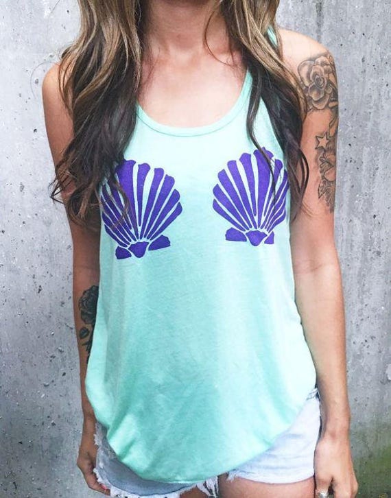 Mermaid Tank Top Women's Mermaid T Shirt Tumblr Etsy