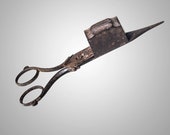 hand forged wrought iron candle snuffer 18th century