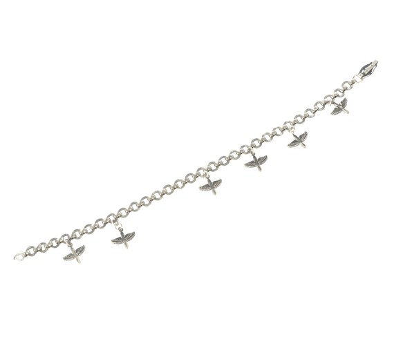 Coro sterling Air Corp sweetheart charm bracelet - image 3