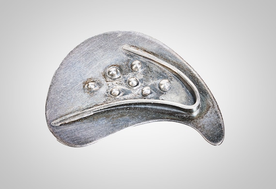 Rahm sterling modernist brooch - image 1