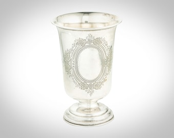 Austrian silver Kiddush cup 4 7/8" tall