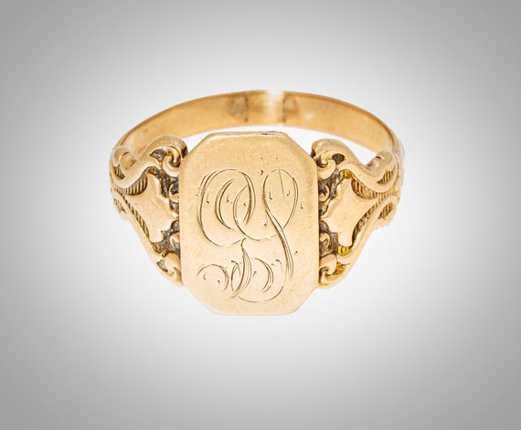 antique 14k signet ring