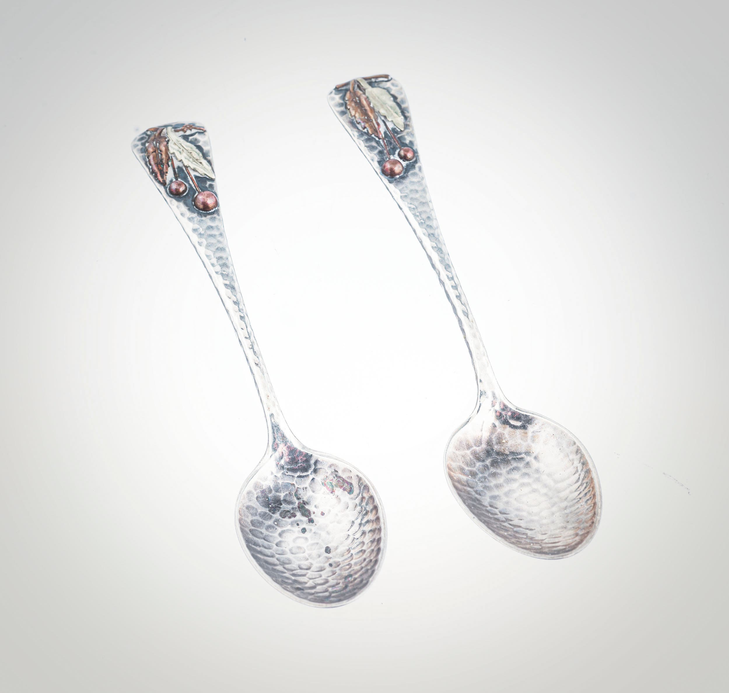 Gorham Sterling Mixed Metal Ice Cream Spoons