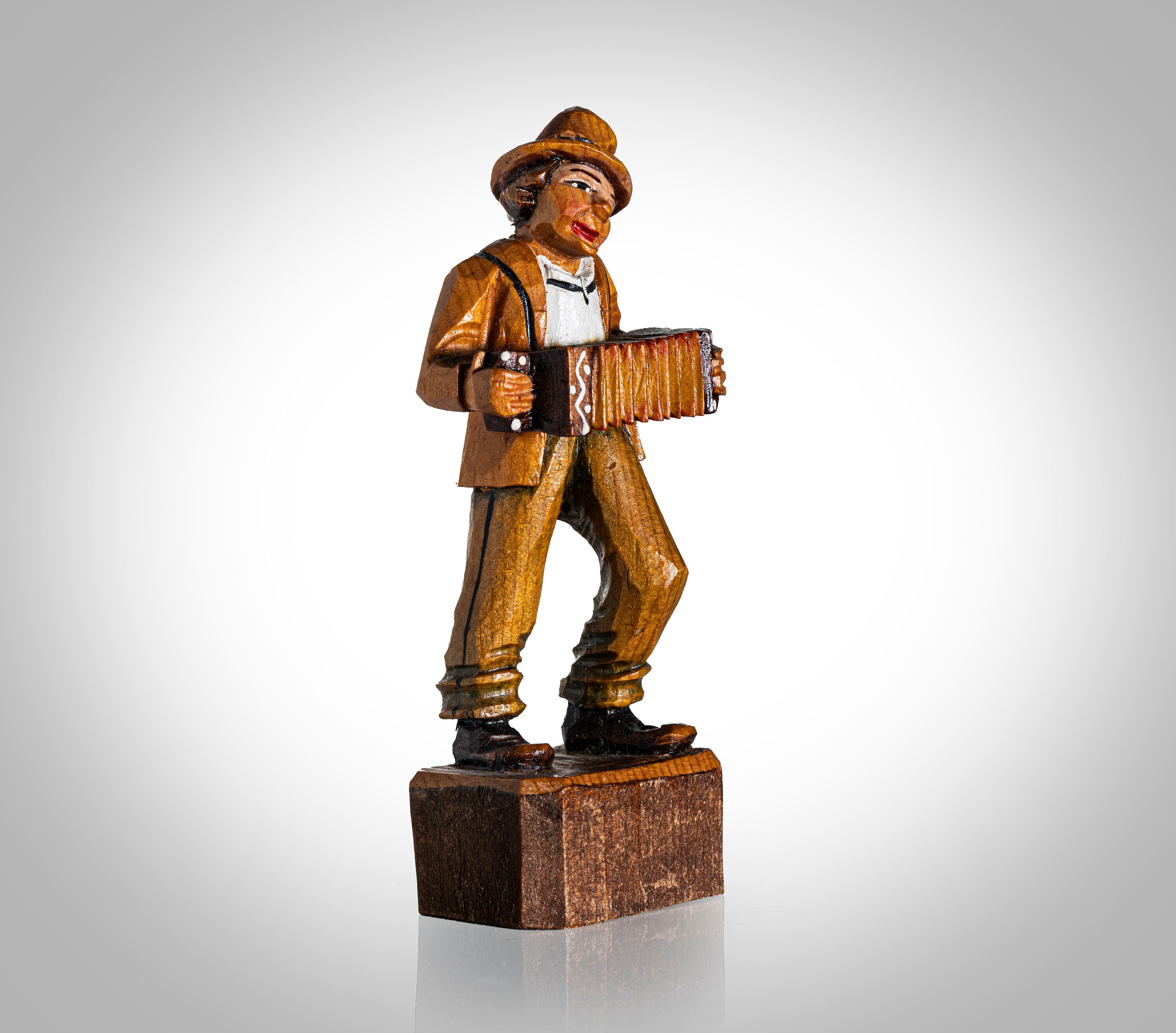 k*o様 0099イタリア製 ANRI社 からくり人形ワイン栓 【昭和レトロ】【 Anri Italy Wood Carving Figure Accordion Man - Etsy