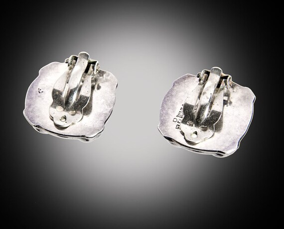 Balesteros Taxco  sterling clip earrings - image 2