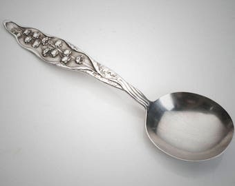 Whiting Lily of the Valley Sterling gumbo soup spoon 5 7/8"  1909