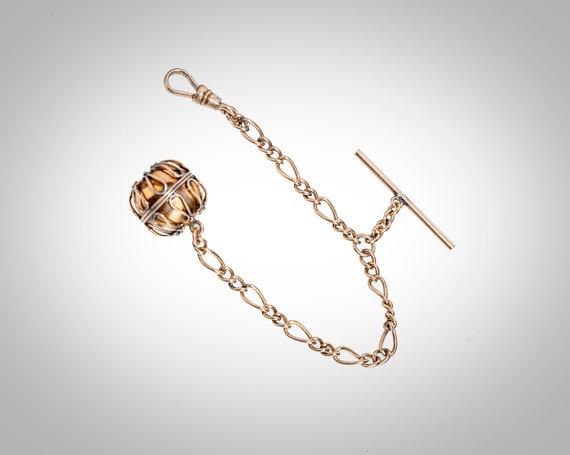 Victorian 14k rose gold watch fob - image 2