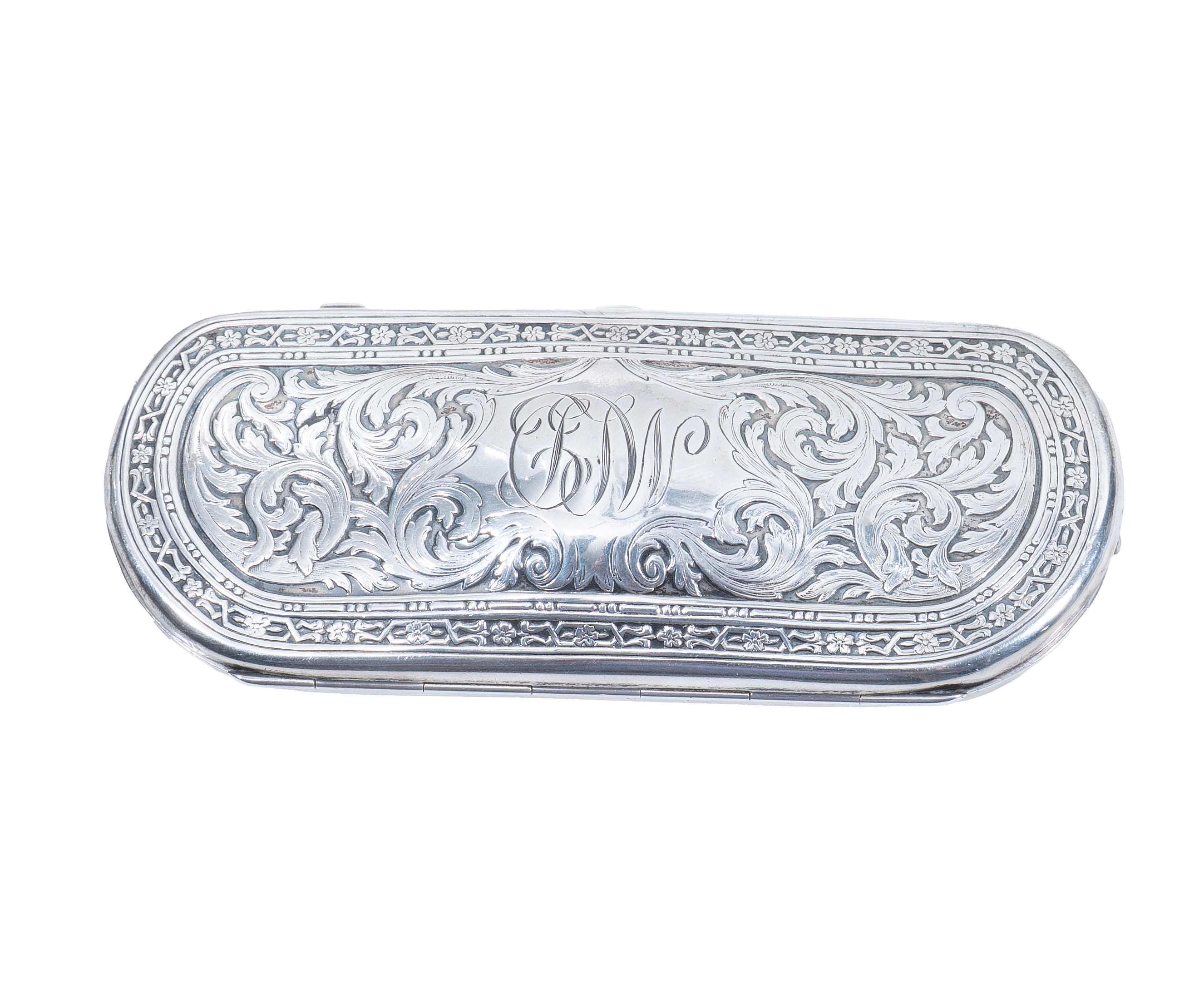 antique Art Nouveau sterling eyeglass case