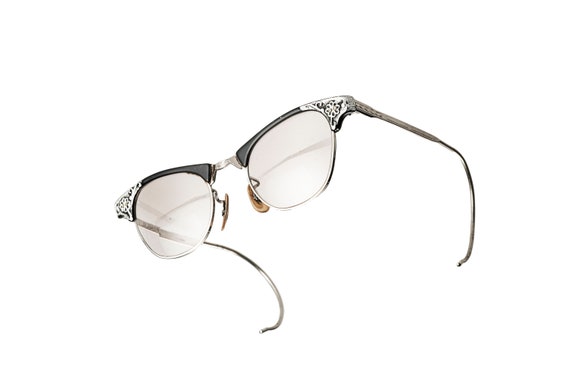 cat eyed eyeglasses spectacles mid century gold f… - image 5