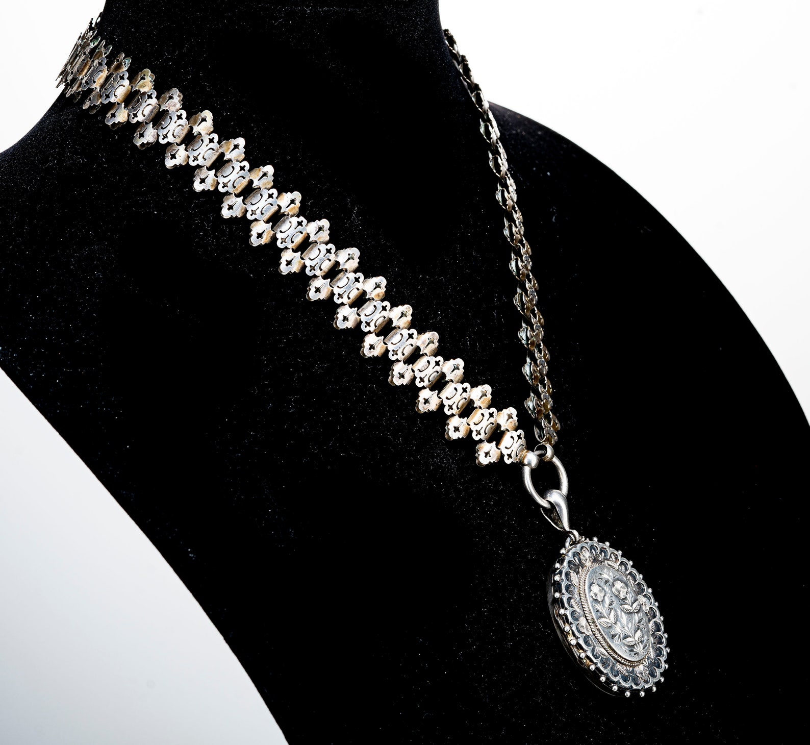 Gs Names Lockets Victorian Sterling Locket on Uncommon Style Book Type Chain. - Etsy
