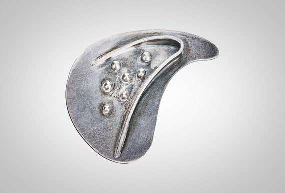 Rahm sterling modernist brooch - image 2