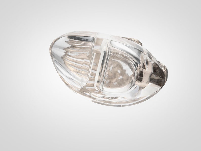 Sterling /& cut glass swan with articulated wings double well salt cellar