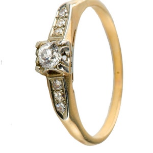 14k diamond engagement ring .25 carat tw