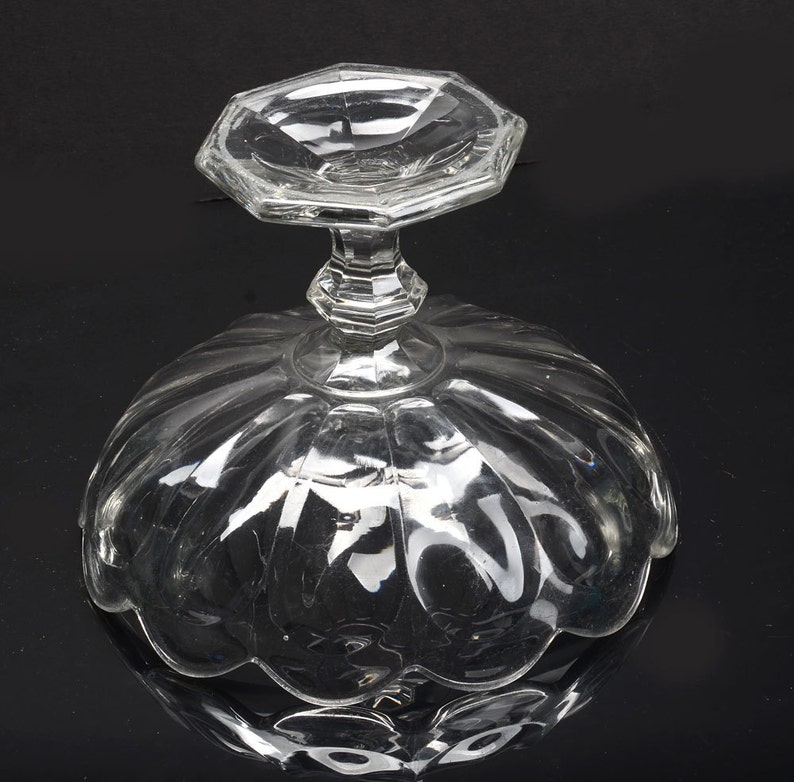 Heisey Colonial stemmed signed compote 8 12