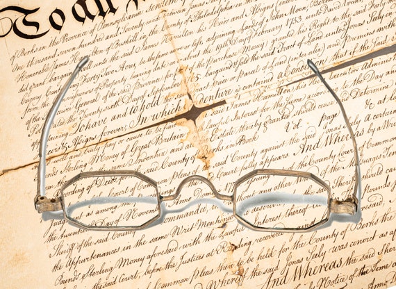 F & Co Coin Silver Eyeglasses Spectacles From Pre Civil War | Etsy