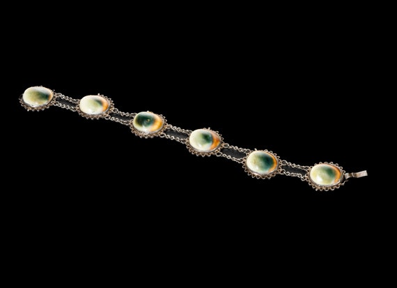 sterling filigree & opercula necklace and bracele… - image 6