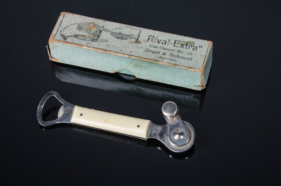 Antique Rival Extra Can Opener #25 Graef & Schmidt in Box - Etsy