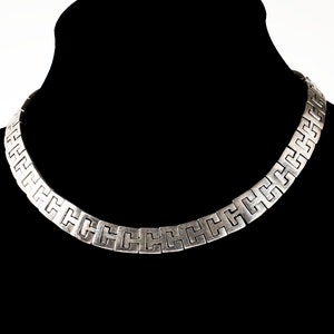 Mexican 935 silver heavy linked necklace