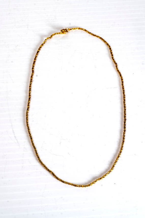 16" 14k solid gold chain