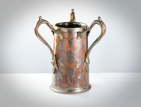Art Nouveau Brass Inlaid Oak Tyg St Louis Silver Co - Etsy