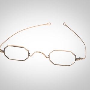 14k solid gold eyeglasses spectacles from the pre Civil War era