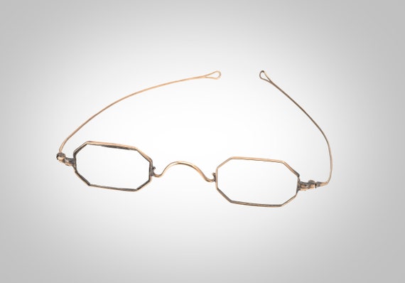 14k solid gold eyeglasses spectacles from the pre Civ… - Gem