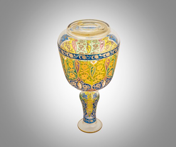 Fritz Heckert Jodhpur Bohemian Art Glass Carafe - Etsy
