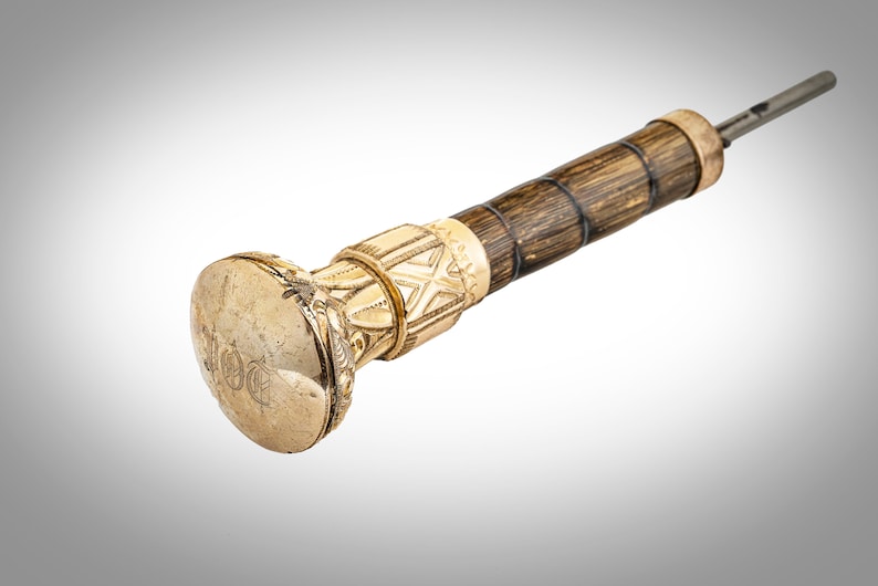 Fancy gold filled cane handle Victorian Etsy