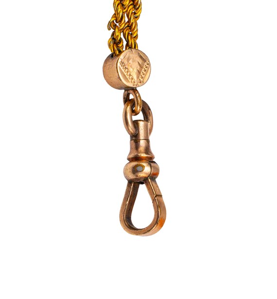 Victorian double chain sphere slides Albert watch… - image 5