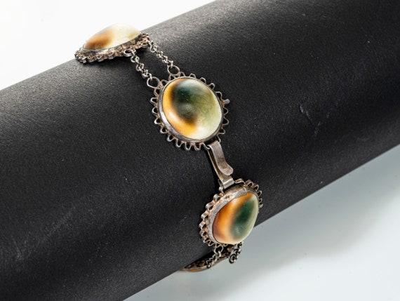 sterling filigree & opercula necklace and bracele… - image 4
