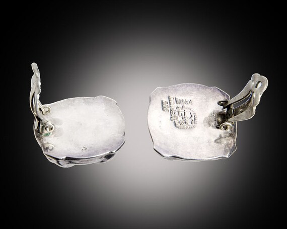 Balesteros Taxco  sterling clip earrings - image 4