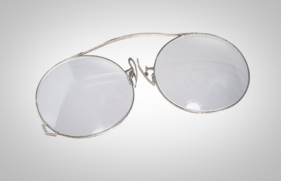 14k white Art Deco pince nez eyeglasses spectacles - image 2