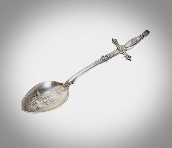 Sterling Demitasse Spoon George Washington Masonic Sword Handle - Etsy