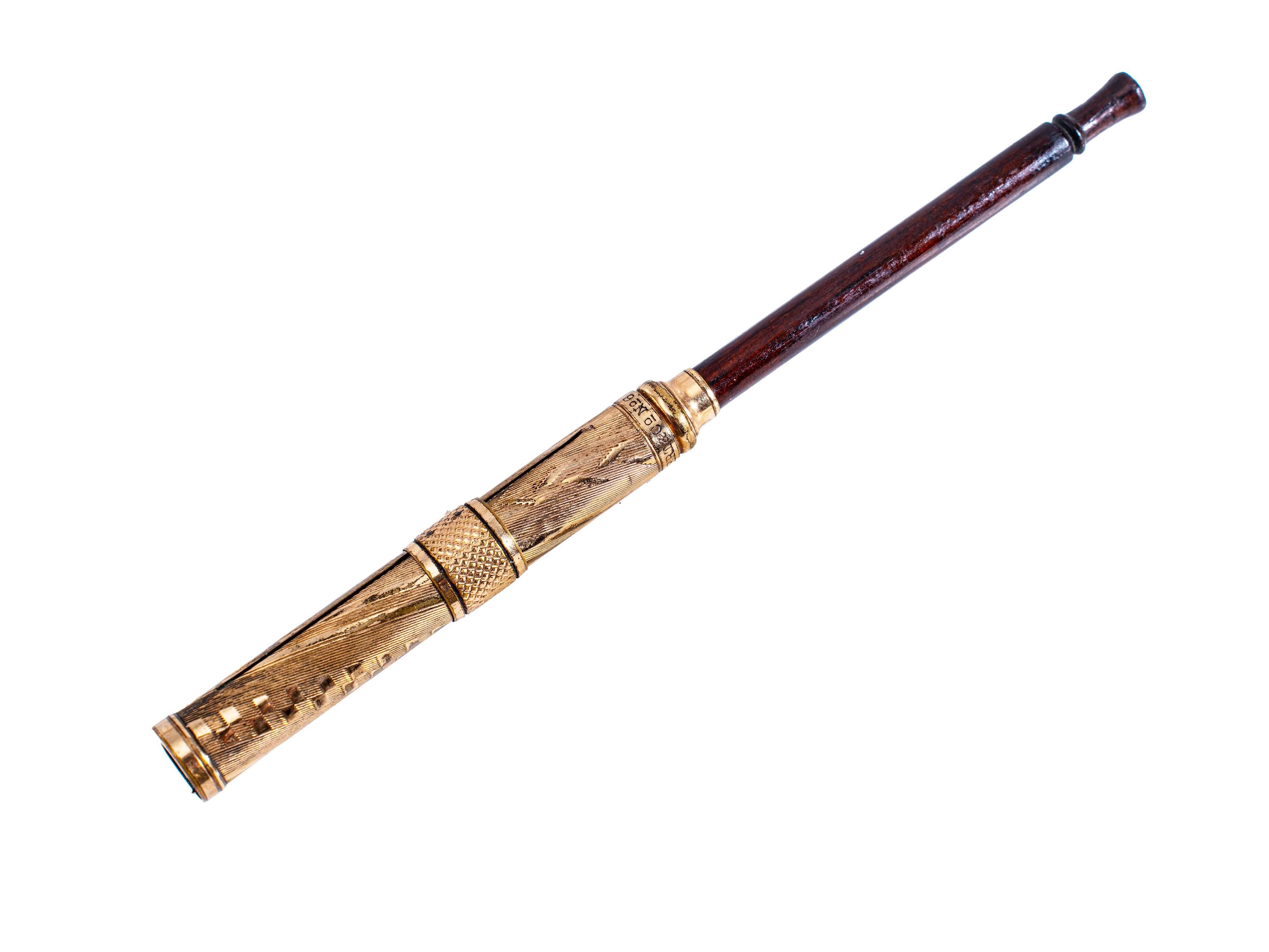 signed Aikin Lambert & Co #6 retracting mechanical dip pen
