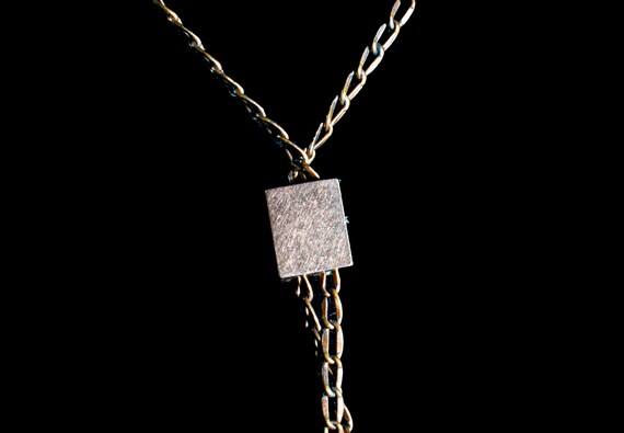 antique Victorian gold filled slide chain with tu… - image 5