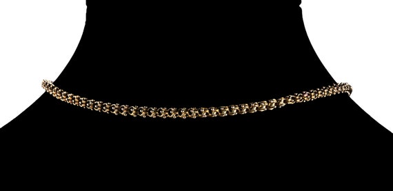 Antique Victorian 10k & pearl, black enamel neckl… - image 3