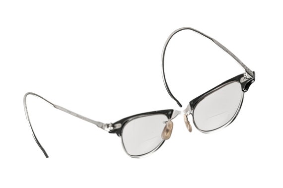 cat eyed eyeglasses spectacles mid century gold f… - image 4