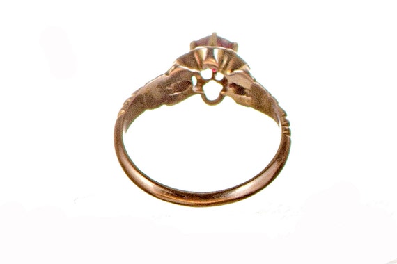 10k gold Victorian garnet ring - image 3