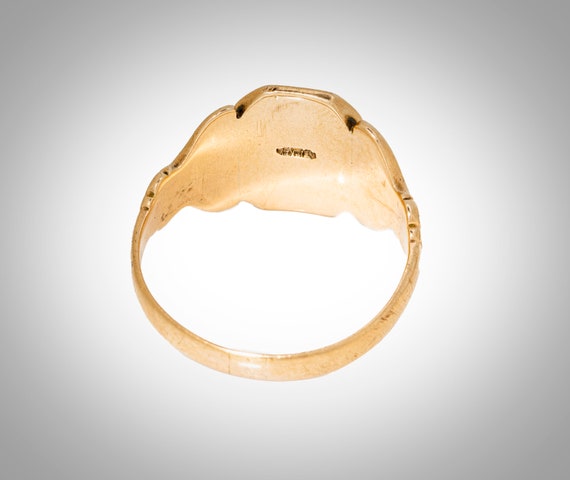 antique 14k signet ring - Gem
