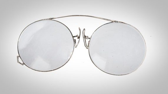 14k white Art Deco pince nez eyeglasses spectacles - image 6