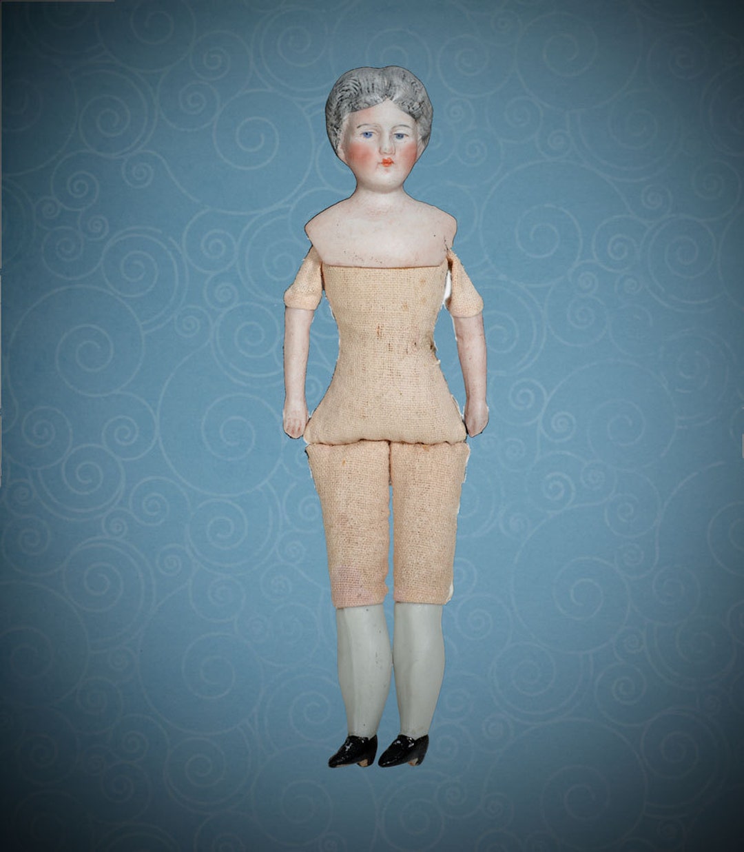 * antique doll ୨୧ * Parisの老舗の パン屋さん Antique Bisque French Doll SFBJ Paris Original Clothing