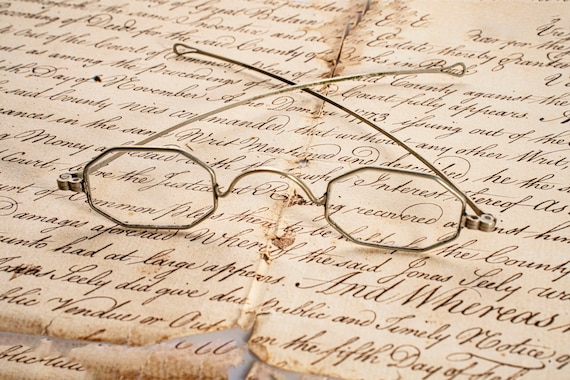 Ben Franklin style octagonal spectacles eyeglasse… - image 1