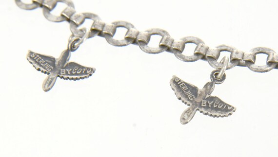 Coro sterling Air Corp sweetheart charm bracelet - image 2
